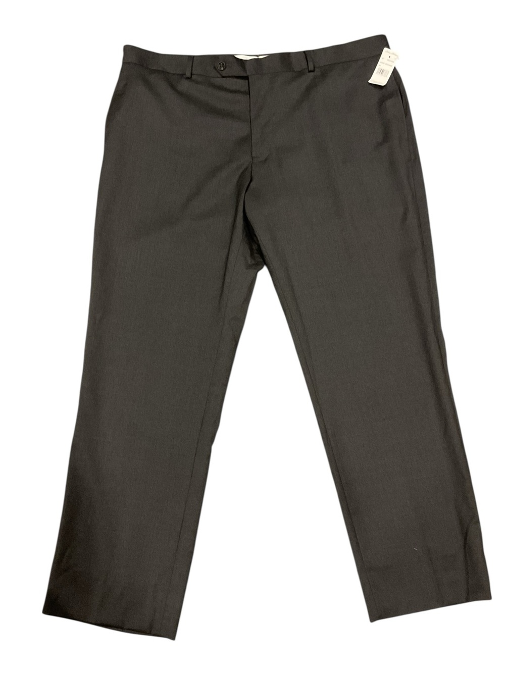 Brooks Brothers Men’s Grey Straight Traditional Dress Pants